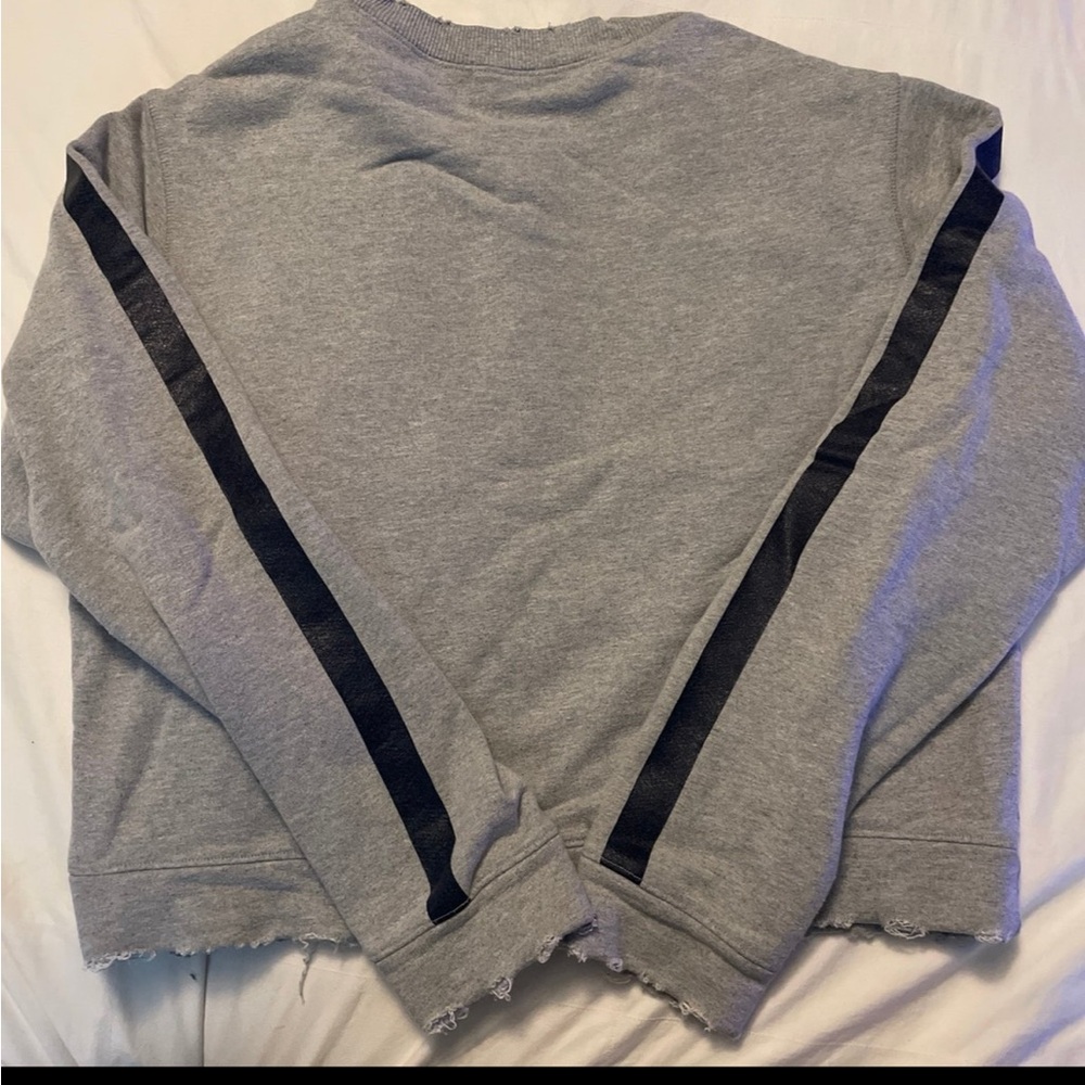 Soul cycle ribbed oversized crew neck
